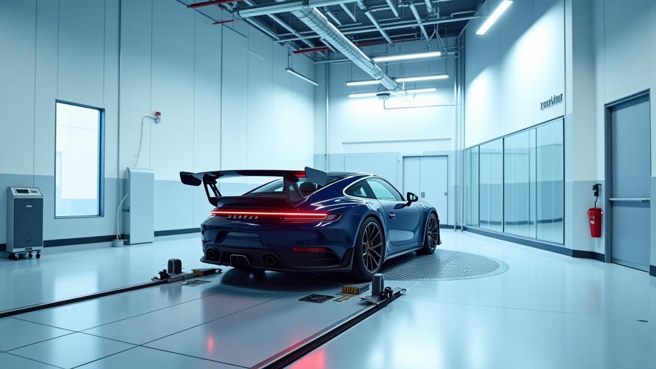 清潔でプロフェッショナルなダイノルーム