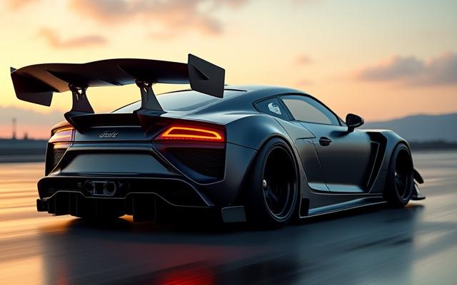 エアロボディキットを装着したカスタムカー